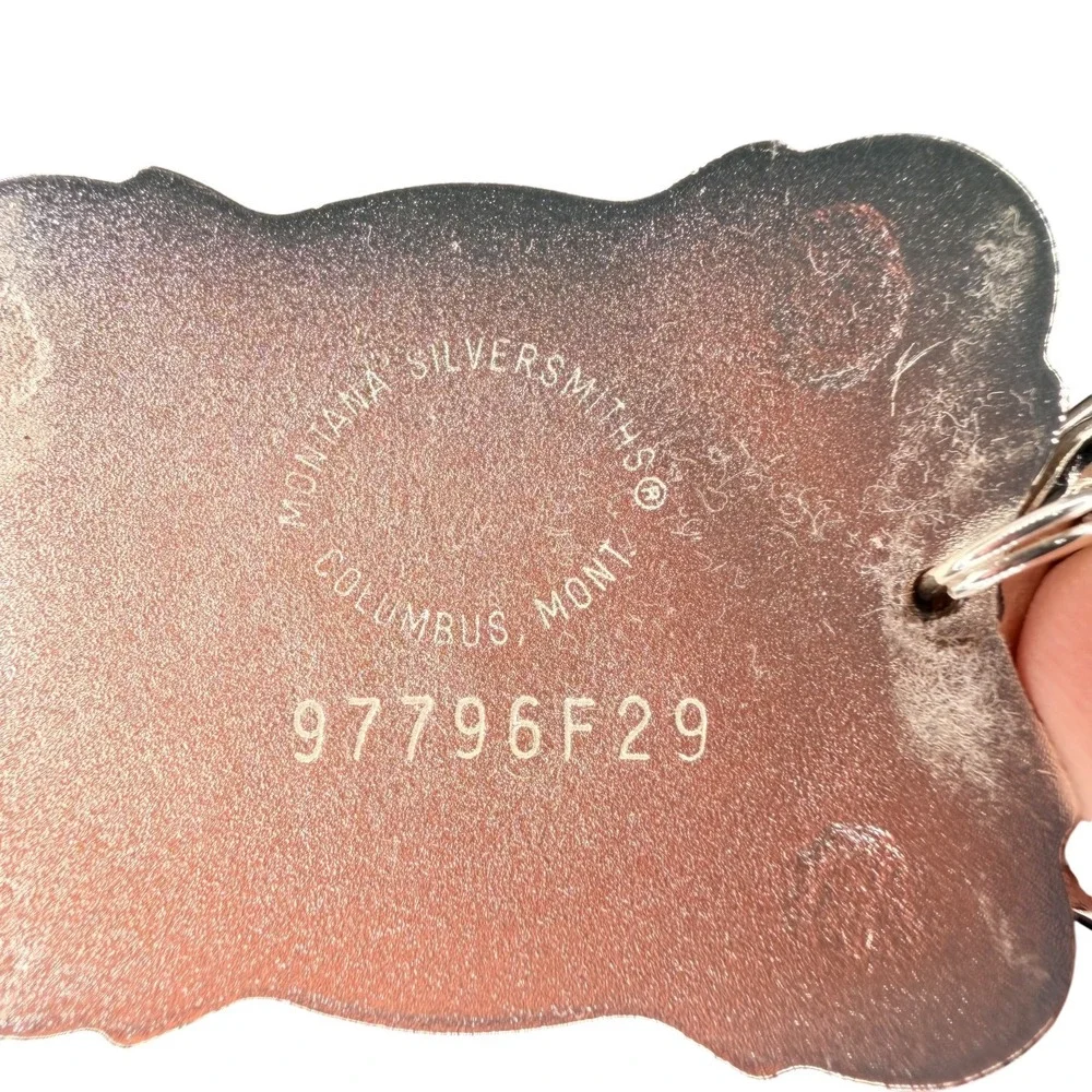 Montana Silversmiths Western Grizzly Bear Keychain Two Tone Silver Gold 97796F29